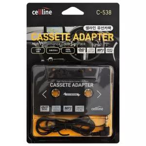 4채널 mp3 셀라인 카세트형 C-538 유선카팩 스마트폰