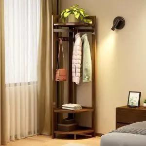 원목 코너 행거 코너행거 이동식 수납 옷걸이 스탠드 엔틱