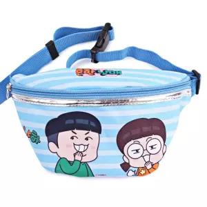 흔한남매 냐하 힙색허리 크로스쌕 캐주얼 슬링백 캐릭터 가방 메쉬 매쉬 캐릭터백 웨이스트백