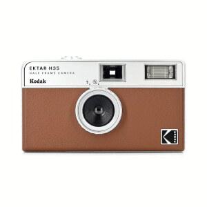 KODAK EKTAR H35 하프 프레임 필름 AAA 재사용 미포함) 35mm, 사용(브라운) 없음, 경량, 배터리 및 초점 가능, 카메라, 쉬운 (필름