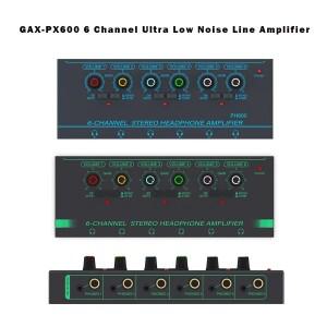 6 채널 헤드폰 앰프 독립 볼륨 조절 컴팩트 미니 이어폰 분배기 스튜디오 무대용 스테레오/모노 스위치