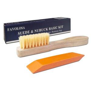 휴대용 드라이 스웨이드 키트 - 밝은 신발 1개 위한 클리너 색상의 및 스니커즈 얼룩 지우개 누벅 클리닝 자국, 관리, 브러시 부드럽게 신발을 흠집을 제거