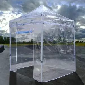 창고 행사 쉘터 캐노피 비닐천막 접이식 텐트 투명