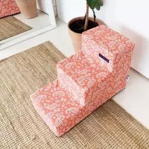 [반려] 강아지 스테블 미니 계단 스텝 3단 빅반다나핑크 1P