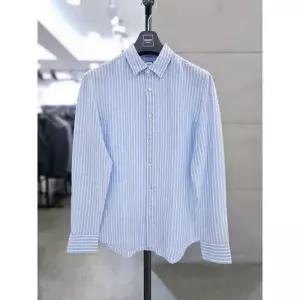 바쏘옴므 세이브존03 바쏘옴므 스카이블루 스트라이프 린넨 셔츠 WSYFZ1TT30ASKY