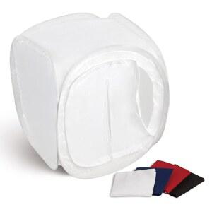 고독스 32X32인치 폴더블 사진 스튜디오 촬영 텐트 라이트 큐브 디퓨전 소프트박스 키트 사진용 4가지 색상 배경 포함