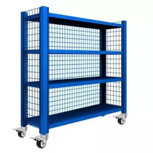 산업용 고릴라랙 이동식 정리대 창고 적재대 바퀴달린 스틸 수납선반 팬트리