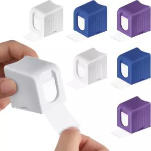 책상 테이블 가정 및 사무용품을 우편으로 보내기 위한 100개의 정리용 경량 플라스틱 롤용 Maities 6Pcs