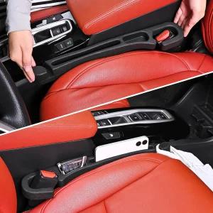 7F 자동차 정리함 및 보관함 2종 세트 후크 창문 차단기 도구가 있는 카시트 갭 필러 범용 액세서리 핏 SUV