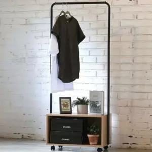 조립식옷장 심플 행거 옷걸이 옷장 조립 의류 선반 수납장 블랙