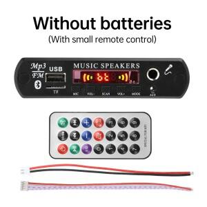 DC 12V MP3 BT 디코딩 보드 오디오 모듈 (증폭기 없음) JQ-D163BT 마이크 기능 포함 액세서리