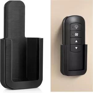 나사가 달린 사일롱 1팩 천장 선풍기 리모컨 홀더 벽걸이 브래킷블랙