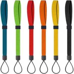 AMUU 손목 랜야드 스트랩 스트링 6팩 6가지 색상 손전등 USB 키 카메라 키체인 휴대폰 물병 배지 홀더용