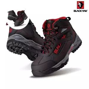 공사현장화 블랙야크 천연가죽 6형 내측지퍼형 안전화 YAK66