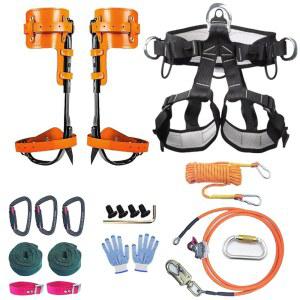 나무 등반 장비, 스파이크, 조절 가능한 등산가, 스트랩 사냥, 스틸 코어 따기, 수목 과일 클라이밍 플립 장비 및 벌목, 등을 라인 포함, 위한
