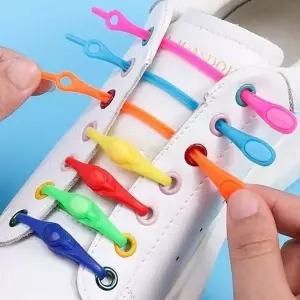 WL 무매듭 매듭없는 신발 운동화끈 캔버스화 클립 고무줄