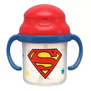 캐릭터 스트로 양손잡이 유아동 머그컵 230ml (슈퍼맨)빨대 키즈 어린이 물컵 슈퍼맨물