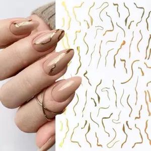 [에스에스_62]네일아트 골드 젤네일 네일스티커