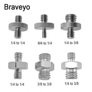 범용 변환 나사 1/4  M4 3/8 인치 스테인레스 스틸 카메라 나사 삼각대 모노 포드 마운트 사진 어댑터