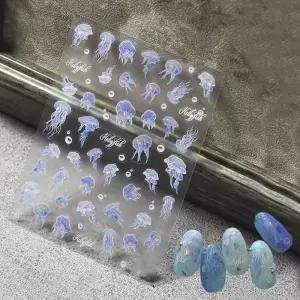 [에스에스_62]쿨썸머 젤리피쉬 해파리 씨네일스티커 스티커