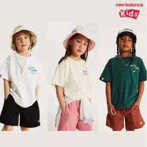 [롯데백화점]뉴발란스 Sweet home_패밀리 일러스트 반팔 셋업 (NK9YG2551U)