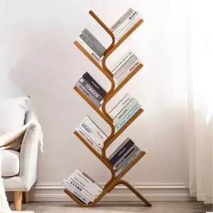 원목 인테리어 책장 거실 내추럴우드 서재 전면 만화