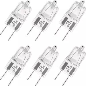 EKSAVE G8 할로겐 전구 20W 120V 베이스 2핀 T4 JCD 타입 2700K 전자레인지 교체용 캔들 워머 전구용 왁스