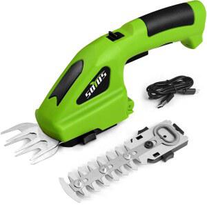 SOYUS 무선 헤지 트리머, 2-in-1 휴대용 정원 마당 충전기 경량 있는 및 전기 잔디 7.2V 가위 잔디용 배터리가