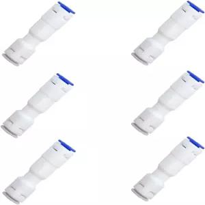 ESHIONG 1/4 역삼투압 정수 필터용 원웨이 체크 밸브 연결 푸시 NSF 인증 플라스틱 퀵 커넥트 RO 피팅(6개)