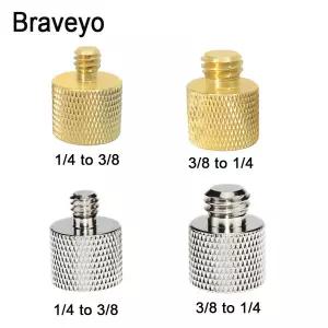 Dslr 액세서리용 구리 1/4-20  3/8-16 인치 상호 변환 카메라 나사 삼각대 모노포드 퀵 마운트 어댑터 나사