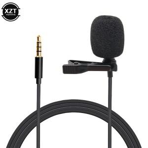 휴대용 전방향 마이크 라발리에 타이 클립 미니 4 극, 3.5mm 잭, 오디오 녹음 인터뷰, 노트북