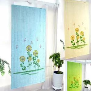 간편설치 벽걸이형 한지느낌 자동문발 창문가리개 햇빛차단 현관커튼 업소용