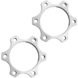 JJHXSM 2pcs 바이크 프리휠 스레드 허브 디스크 44mm 브레이크 로터 6 볼트 플랜지 어댑터, 나사 12개 포함