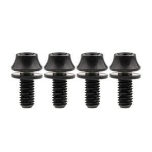 워셔 자전거 물병 케이지 육각 볼트 팩 4개 포함 와니파 티타늄 M5x12mm