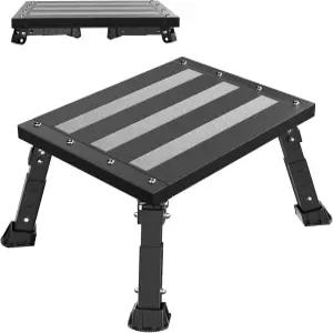 오버사이즈 RV 스텝 스툴 500파운드 용량 캠핑카 트레일러 모터홈 야외용 미끄럼 방지 고무 발 및 플랫폼용