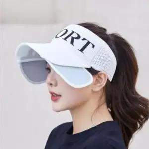 등산모자 여성용 여름 스포츠 썬캡(화이트)