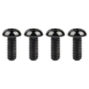 와니파 4Pcs 티타늄 M5 x 12mm 홀더 자전거 물병 케이지용 토크 헤드 볼트 나사 블랙