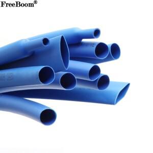 1~ 10m 열 수축 튜브 2:1 파란색 직경 0.6mm 80mm 슬리브 DIY 랩 와이어 수리 케이블 보호기