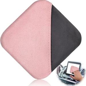 스크렌 핑크 자동차 스크린 클리너 극세사 자동 클리닝 패드 터치스크린 물티슈 천 차량 대시보드