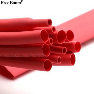 1~ 10m 열 수축 튜브 2:1 빨간색 직경 0.6mm 80mm 슬리브 DIY 랩 와이어 수리 케이블 보호기