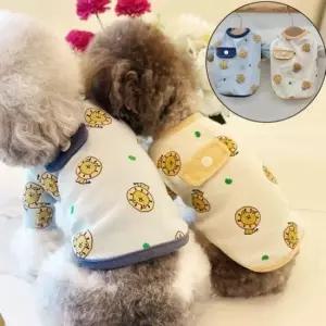 [반려] 티셔츠 포켓 실내복 강아지 라이언 1P 반려견 2XL