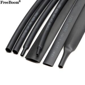 1~ 10m 열 수축 튜브 2:1 검정색 직경 0.6mm 80mm 슬리브 DIY 랩 와이어 수리 케이블 보호기