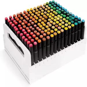 카트용 샌퍼니 마커 펜 정리함 홀더 180 슬롯 아트 색연필 랙 홈 교실 사무실용 데스크톱 공예품