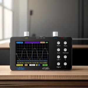 휴대용 디지털 오실로스코프 50M 샘플링 속도 10M 아날로그 대역폭 듀얼 채널 미니 기기 자동 수리