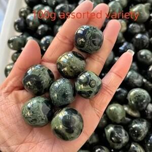 천연 Kambaba Jasper 텀블 크리스탈 스톤 광택 보석 만들기, 가정 장식, 선물, 비즈