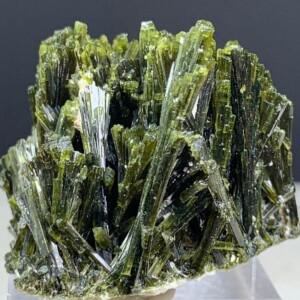 250g 그린 투어말린 원석 에피도트 힐링 크리스탈 클러스터 영적 광물 표본 장식용 수집품