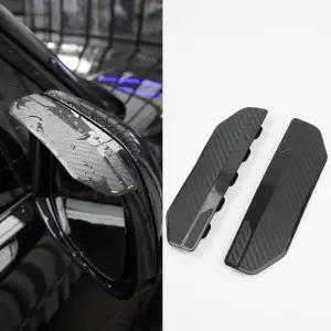 2PCS 유니버설 스냅온 사이드 미러 레인 가드 자동차 바이저 눈썹 커버 SUV 트럭 RV 차량 액세서리용 탄소