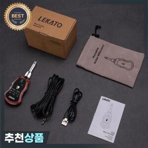 올인원 기타 스타터 키트 - 초보자를 위한 Lekato Amp+Bluetooth+5Fx+Eq W/휴대용 케이스일렉트릭/어쿠스틱