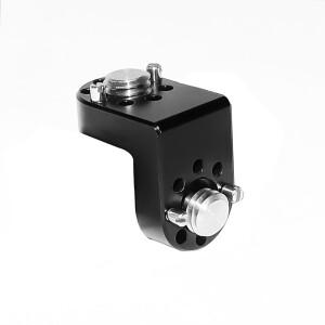 90 ° 직각 마운트 DSLR 카메라 케이지 리그 확장 브래킷 삼각대 헤드 어댑터 용 1/4 3/8 나사 위치 지정