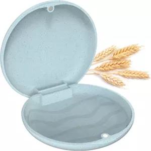 롤리 리테이너 케이스 슬림 마우스가드 교정 밀짚 상자 파란색